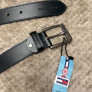 Tommy Hilfiger Black Leather Belt